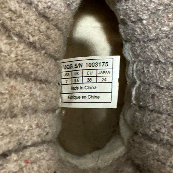 🍂UGG Australia Cambridge Knit Suede Sz 7 - Picture 4 of 5